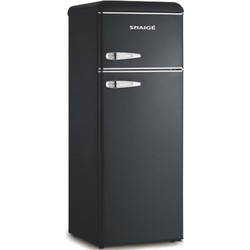 Snaige FR24SM-PRJ30E3 Retro Δίπορτο Ψυγείο 209lt Υ147.5xΠ56xΒ63cm Μαύρο