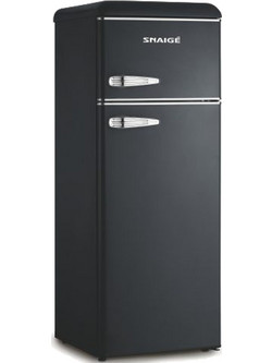 Snaige FR24SM-PRJ30E3 Retro Δίπορτο Ψυγείο 209lt Υ147.5xΠ56xΒ63cm Μαύρο