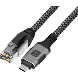 TECHLY ICOC U3C-RJ45-020 Καλώδιο USB-C(TM) Αρσενικό σε Ethernet RJ45 Αρσενικό 2m