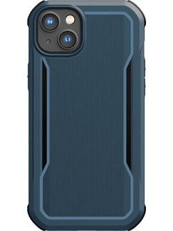 Raptic X-Doria Fort Case iPhone 14 Plus with MagSafe armored blue cover - (Raptic Fort built for MagSafe for iPhone 14 Plus Marine Blue)
