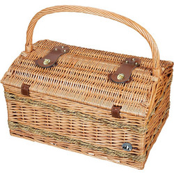 Καλάθι Πικ Νικ 4 Ατόμων Rivoli 156805 46x31x41cm Light Brown Cilio Ψάθα