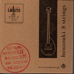 Extra Laouto Classic Custom Σετ 8 Χορδές Μπουζουκιού 11-30"