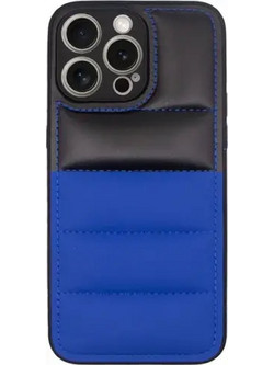 Vivid Puffer Back Cover Blue/Black (iPhone 15 Pro)