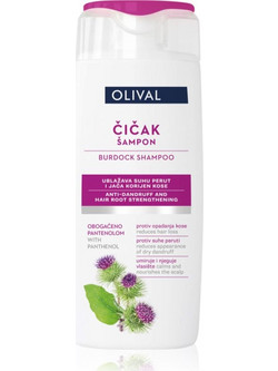 Olival Vegan Natural Burdock Σαμπουάν για Ξηρά & Ταλαιπωρημένα Μαλλιά 250ml