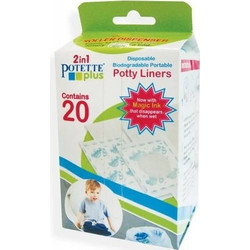 Babywise Potette Plus 2 in 1 Potty Liners Bags ανταλακτικες σακουλες για το γιο-γιο 20 τμχ SKU2248T