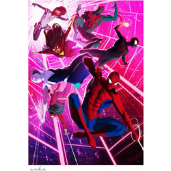 Sideshow Collectibles Marvel Comics Heroes of the Spider-Verse Unframed Art Print (61 x 46 cm)