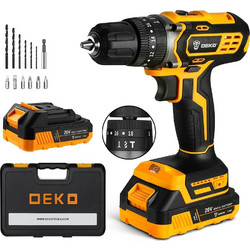DeKo DKCD20ID01-10S3 Κρουστικό Δραπανοκατσάβιδο Μπαταρίας 20V 2x2Ah