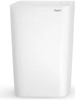 Rayen Πλαστικό Καλάθι Μπάνιου 9lt Λευκό 22x15.5x33cm (2098)