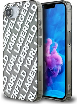 Karl Lagerfeld IML Repeat Logo Θήκη Silver (iPhone 16e)