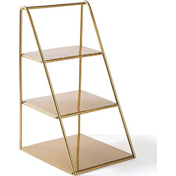 Διακοσμητική Εταζέρα Kalimnos 247HFM1135 16x17x30,5cm Gold Aberto Design Μέταλλο