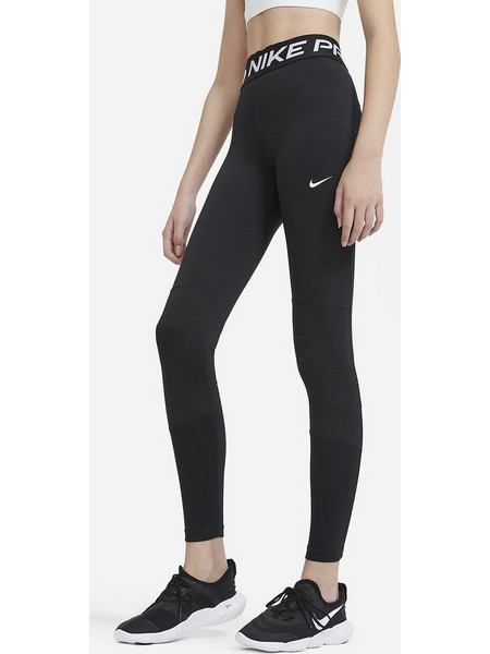 Nike Pro Παιδικό Μακρύ Κολάν DA1028-010 BLACK/WHITE
