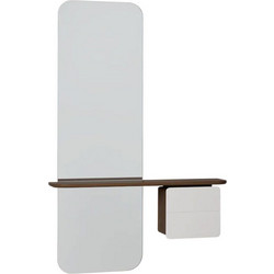 Καθρέπτης Τοίχου One More Look 5820C5620-7 78x15x118cm Dark Oak Nuance Mist Umage