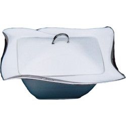 Φοντανιέρα Πορσελάνης Λευκή 28x28x11cm Galifas 7901132 - Galifas