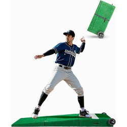 VEVOR Pitching Mound, Portable Baseball Pitcher's Mound, 90 in II Indoor Outdoor Pitching Practice and Training Equipment, Softball Pitching Aid with Antifade Turf, Pitching Rubber, Carry Handles
