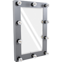 Globostar Καθρέπτης Μακιγιάζ Τοίχου με Φως 60x90cm Γκρι Ανθρακί