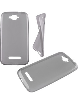 Idol 1991 Ultra Thin TPU Θήκη Back Cover Διαφανή Γκρι (Alcatel Pop C7 7041D)