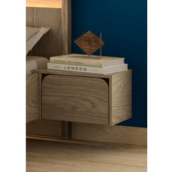 Galys κομοδίνο 44x34x27εκ. με ένα συρτάρι Rookwood Oak