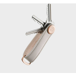 Orbitkey - Leather Key Organiser - Stone/Grey