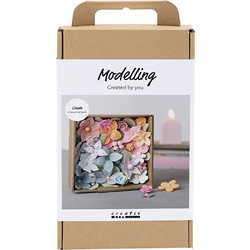 DIY Kit - Craft Kit Modelling, Flowers, Pastel Colours (977800)