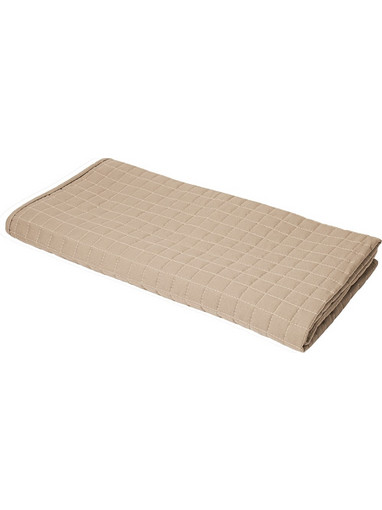 Κουβερλί μικροφίμπρας 100gsm 170x230cm γέμιση polyester 100gsm καπιτονέ 2 5x2 5cm μπεζ Fragente - Σετ 3 c497518