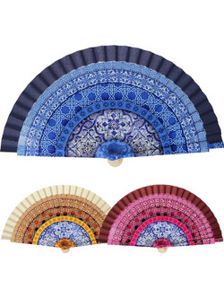Βεντάλια Mandala 23εκ. ξύλινη