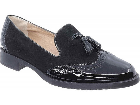 D'Chicas Γυναικεία Loafers 2667 Μαύρο
