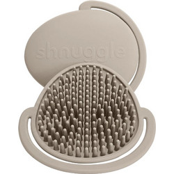 Shnuggle βρεφική βούρτσα μπάνιου σιλικόνης taupe