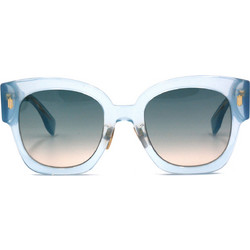 Fendi FF 0458/G/S MVU/PR Γυναικεία Γυαλιά Ηλίου Τετράγωνα Κοκάλινα Μπλε με Μπλε Degradee Φακό