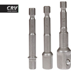 Αντάπτορες Για Καρυδάκια 1/2 , 3/8 , 1/4 Krausmann AC10500 Σετ 3 Τεμάχια