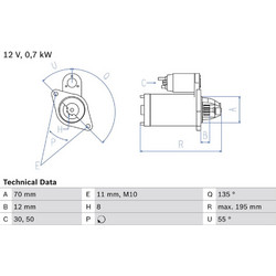 Bosch Μίζα - 0 986 018 630