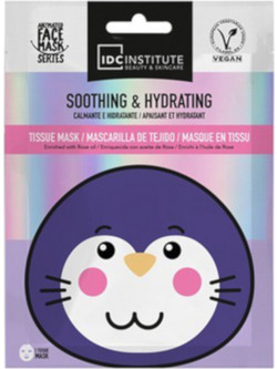IDC Institute Vegan Cute Animals Animated Mole Sheet Μάσκα Προσώπου για Ενυδάτωση & Καταπράυνση 25gr