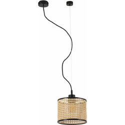 Faro Barcelona Mambo D32 Κρεμαστό Φωτιστικό Οροφής Μονόφωτο E27 Μαύρο 64314-48
