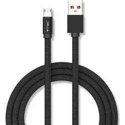 Καλώδιο Micro USB μαύρο 1m Ruby Series V-TAC 8494