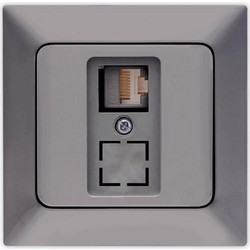 ΠΡΙΖΑ DATA MONH CAT 6 RJ 45 ΓΡΑΦΙΤΗΣ EUROLAMP ΝΕAD - 152-16315