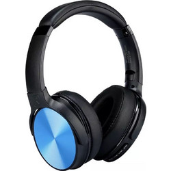 V-TAC 7728 Ασύρματα Bluetooth Ακουστικά Over Ear Μπλε
