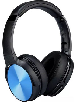 V-TAC 7728 Ασύρματα Bluetooth Ακουστικά Over Ear Μπλε