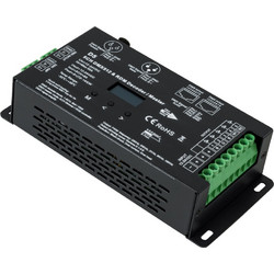 GloboStar(R) 71448 D5 SKYDANCE DC DMX & RDM Dimmer High Speed Controller / Decoder 5 Καναλιών DC 12-24V 5 x 6A 144W - Max 30A 864W - IP20 Μ17 x Π8 x Υ4cm - 5 Years Warranty