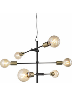 Nordlux Josefine Κρεμαστό Matt Μαύρο E27 Μεταλλικό - 48933003