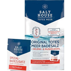 Salt House Totes Meer Original Dead Sea Bath Salts Άλατα Μπάνιου για Αρθρώσεις & Μύες, 400g & Joint & Muscle Wellbeing Ειδικό Πρόσθετο Μπάνιου, 20ml