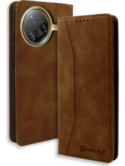 Bodycell Book Case Θήκη Πορτοφόλι Brown (Xiaomi Poco F7 Ultra)