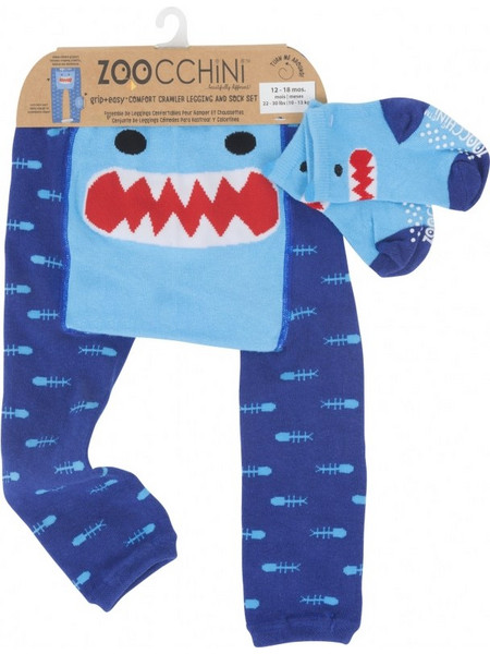 Grip Easy Crawler Pants & Socks Set - Sherman the Shark - 6-12