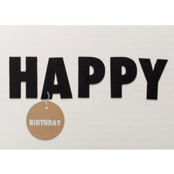 Ευχετήρια Κάρτα Happy Birthday Black LettersRD0063346 17x12cm Multi Raeder