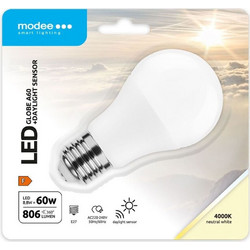 Modee Σφαιρική Λάμπα Smart LED A60 με Αισθητήρα DL 8.8W E27 270 4000K (806 lumen)