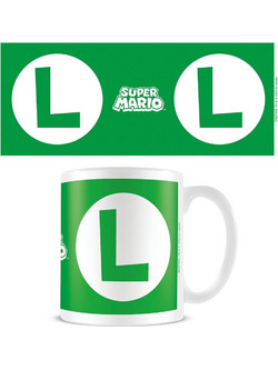 Nintendo - Super Mario Luigi Initial White Pod Mug - White