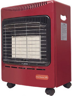 Coral Gas Smart Thermo Red Κεραμική Σόμπα Υγραερίου 4200W