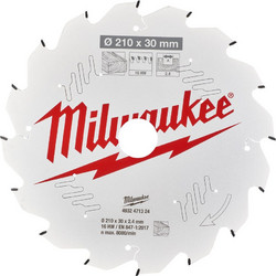 Milwaukee 4932471324 - Δίσκος Κοπής Ξύλου 210 x 30 x 2.4 x 16ATB