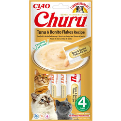 Inaba Ciao Churu Creamy Treat with Tuna & Bonito Flakes 56gr