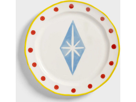 Πιάτo πορσελάνινo &Klevering Festivo Large Rhombic 2,5 x O30,5 cm