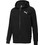 Puma Essentials Logo Ανδρική Ζακέτα Φούτερ με Κουκούλα και Φερμουάρ Μαύρη 586702-51