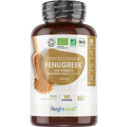 WeightWorld Organic Fenugreek 1500mg 180 Κάψουλες